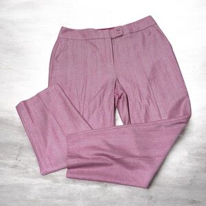 Boden Heritage British Tweed jacquard Pink trouser pants size 12R